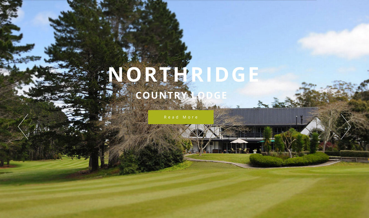 Northridge Country Lodge Auckland hospitality web design