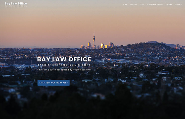Law Firm Auckland Web Design & Photography