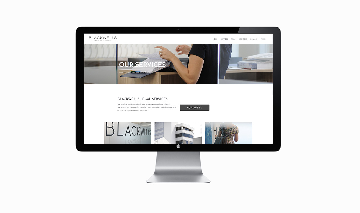 Blackwells business website Auckland web designer casestudy